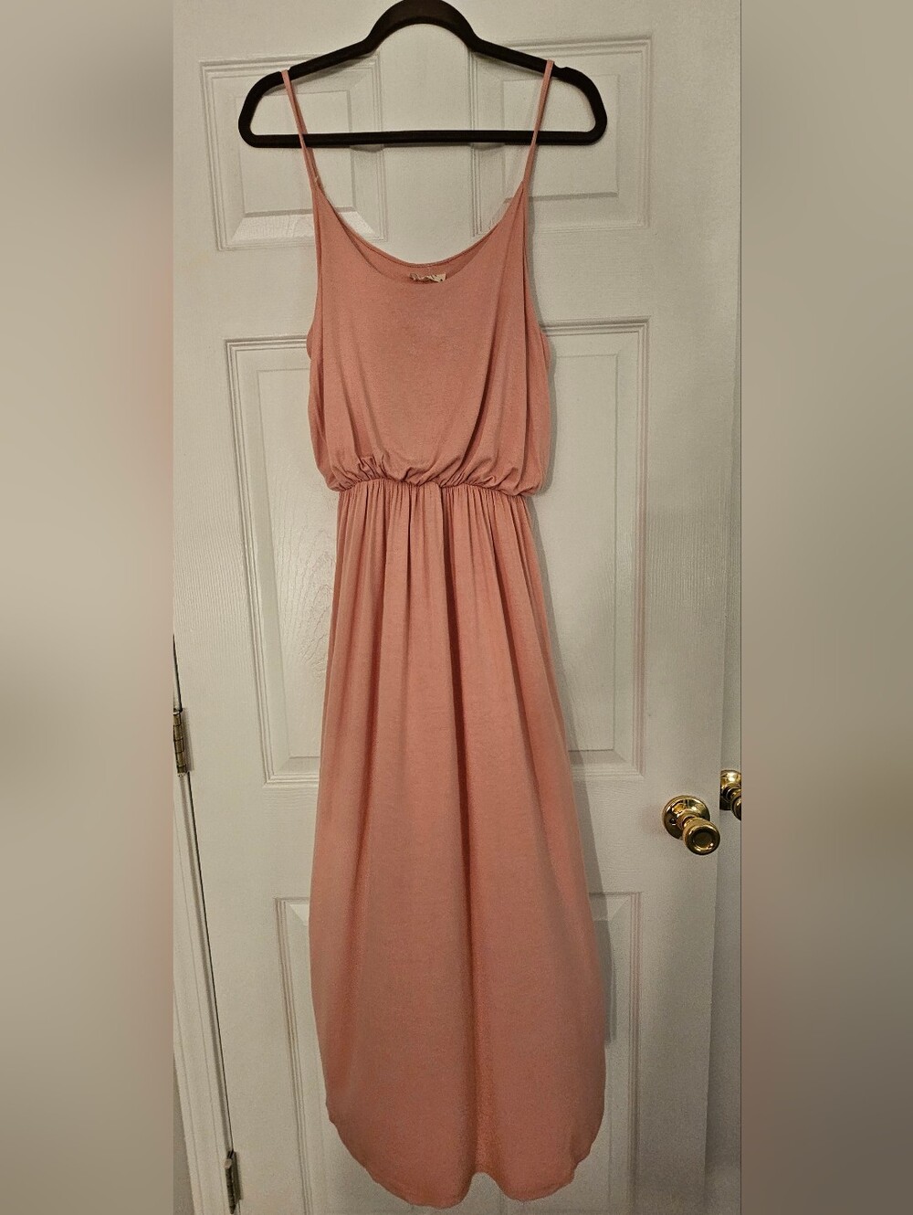 Olivia Rae Peach Maxi Dress Size Large